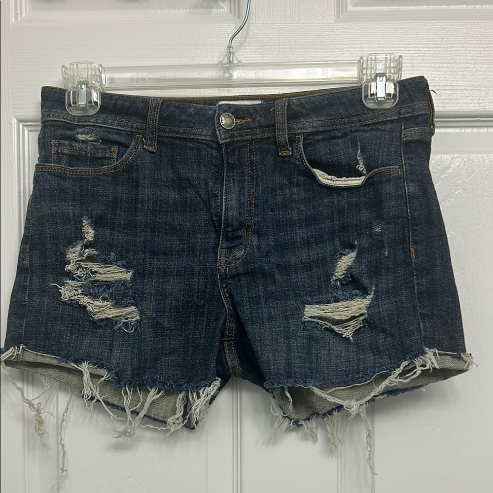 Studio Blue Distressed Jean Shorts